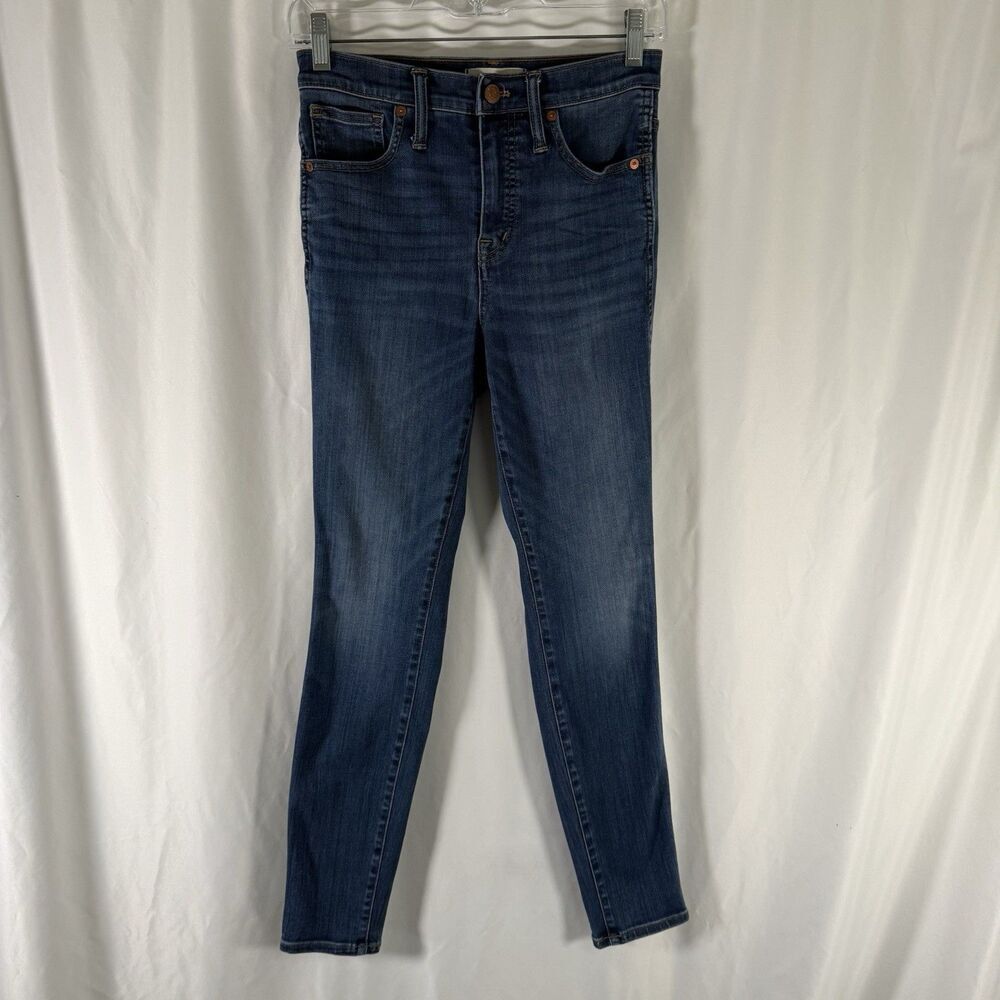 Madewell 10" High Rise Skinny Jeans Women's 26 Medium Wash Denim Pockets